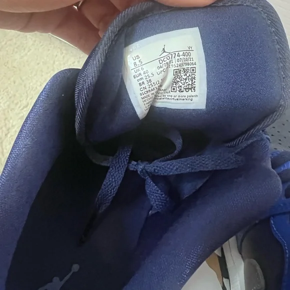 WMNS Air Jordan 1 Low – Game Royal/Stealth-Blue Void (Size 8.5) - Picture 3 of 5